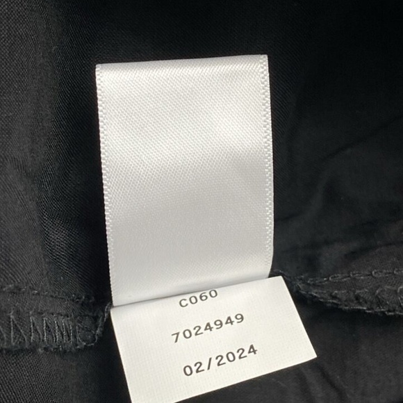 CeCe Babydoll Dress Button Front Collared Puff-Sleeve Rich Black - Picture 7 of 7